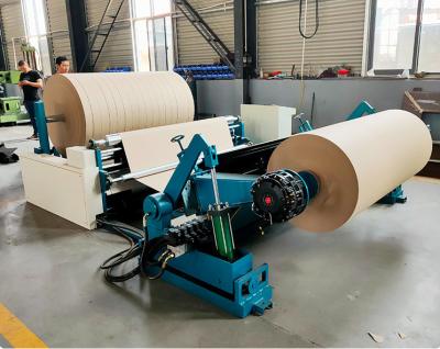 China Hotels Jumbo Roll Rewinder Full Automatic Raw Kraft Paper Slitting Machine For Paper Core for sale