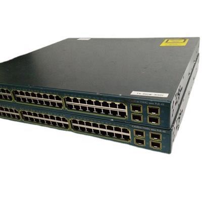 China QoS WS-C3560G-24PS-S WS-C3560G-8PS-S 48 Port Switches Panel Network Device Switch for sale