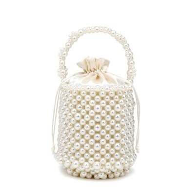 China Vintage Drawstring Bag Vintage Beaded Drawstring Beaded Bridal Bag Evening Clutch Bag Handbag for sale