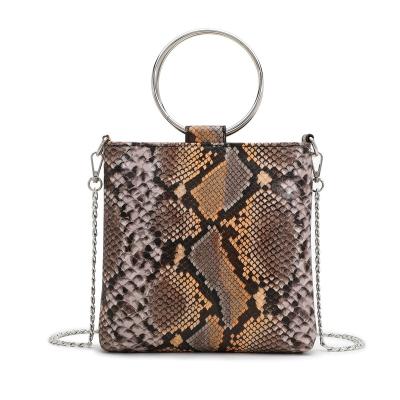 China High Quality Animal Printing Snakeskin Bag Women Cross - Body Snake Bag With Top Handle for sale