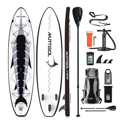 China High quality unisex newcomer paddle board comic paddle board SUP inflatable surfboard with full set accessories for sale