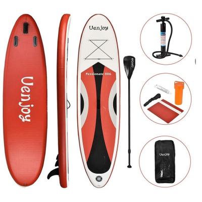 China 2021 Unisex High Quality Inflatable Paddle Board Rack Wake Board For Water Sport Wave Surfing Pump + Backpack + Repair Bag 10' 30