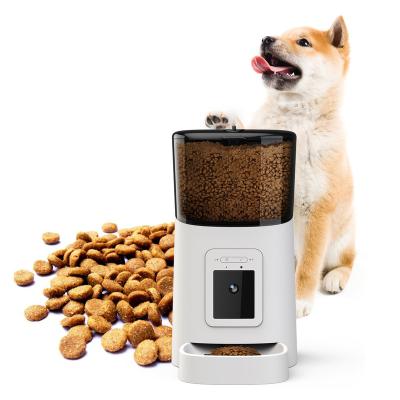 China Tuya Automatic Smart Pet Feeder With 6L Camera Pet Products Supply Dog Feeder Smart Cat Food Dispenser Pet Automatic for sale