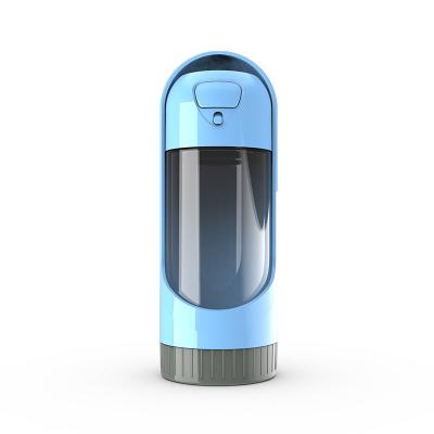 China Factory Wholesale Automatic Sustainable Hot To Walk Portable Plastic Travel Recycling Dispenser 300ml Dog Water Bottle for sale