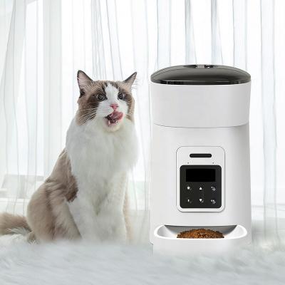 China Dropshipping Automatic Smart Dog Pet Timed Dry Feeder Feeder With Voice Reminder Automatic Cat Food Feeder for sale