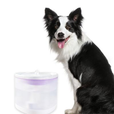 China Dropshipping 2L Pet Water Fountain Automatic Automatic Dog Cat Drinking Water Feeder with LED Light Dispenser Amazon BPA Free Water Bottle for sale