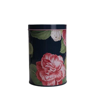 China Recyclable Round Tin Box Packaging Cylinder Box Cosmetic Packaging for sale