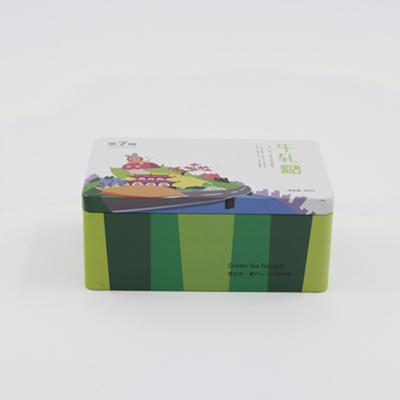 China Recyclable Rectangular Food Tin Can Metal Box for sale