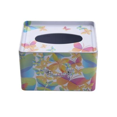 China Recyclable Napkin Tin Box Paper Towel Holder for sale