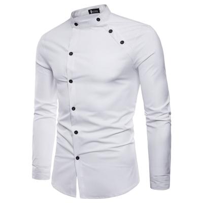 China Factory direct wholesale men's long sleeve shirt European cross shirt anti-shrink long sleeve for sale