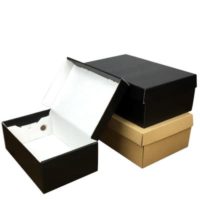 China Assembly Disposable Easy Stackable Shoe Storage Box Giant Folding Shoe Box For Men Sport Shoes for sale