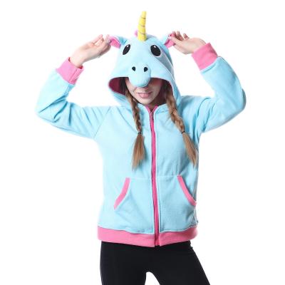 China Cute Unicorn Plush Animal Hoodie Women Sweatshirt Hoodies For Anti-wrinkle 2020 for sale