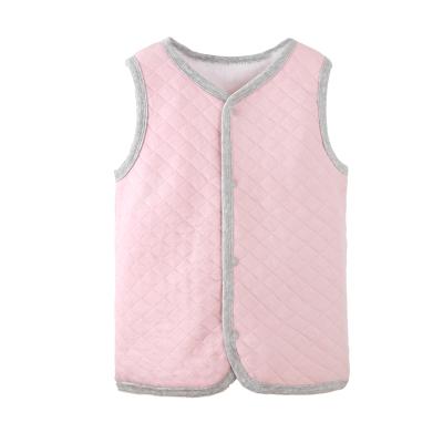 China Wholesale Waterproof Warm Outdoor Zipper Fly Pockets Kids Fleece Sleeveless Vest for sale