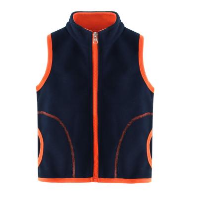 China High Quality Thick Zipper Fly Vest Waterproof Cheap Fleece Custom Pockets Shear Vest Kids for sale