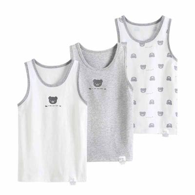 China Wholesale Casual Breathable Summer Small Sleeveless Simple Design Boys Invest Cotton Kinds Clothing for sale