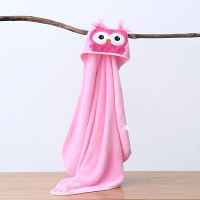 China 3D Baby Blanket Super Soft Hooded Bathrobe Cartoon Animal BathTowel Character Infant Blankets 83*83cm for sale