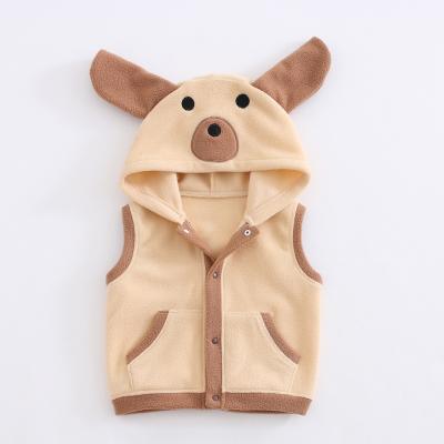 China New Design Little Boy Breathable Fleece Vest Wholesale Children Custom Kids Fleece Vest for sale