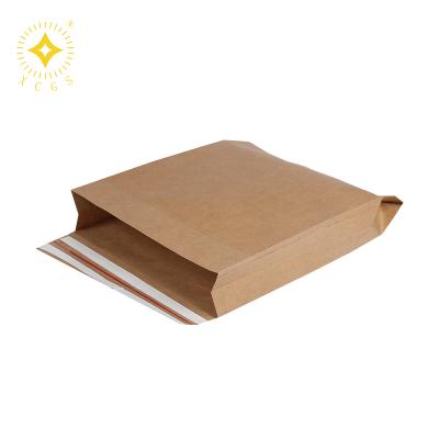 China XCGS Kraft Paper Bag Recyclable Eco-friendly Biodegradable Recycled Kraft Paper Bag Flat Bottom Kraft Paper Bag for sale