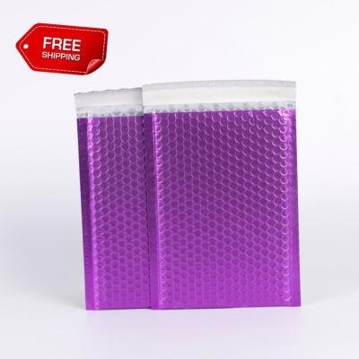 China Shock Resistance Ready To Ship Self Adhesive Multiple Colors Metallic Bubble Mailers Padded Bubble Mailing Envelopes for sale