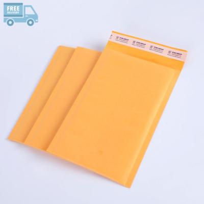 China Bulk Shipping Shock Resistance Kraft Bubble Bags Packaging Padded Mailer For Jewelry for sale