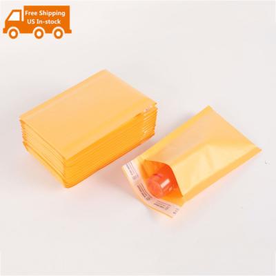 China Waterproof Shock Resistance Kraft Paper Mailing Package Envelopes Messenger Bubble Mailer Postage Bag for sale