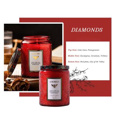 China Luxury Unique Wholesale Home Scented Candles Luxurious Soy Wax Scented Candles for sale