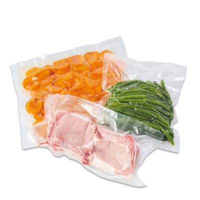 China Custom Embossed Vegetable Compressed Vacuum Bags Moisture Proof Frozen Food Sealer Plastic Storage Packaging With Logo for sale