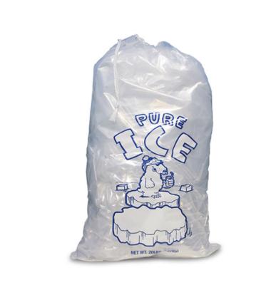 China High Quality Moisture Proof Drawstring Freezer Storage Bags Plastic Ice Cube Bags for sale