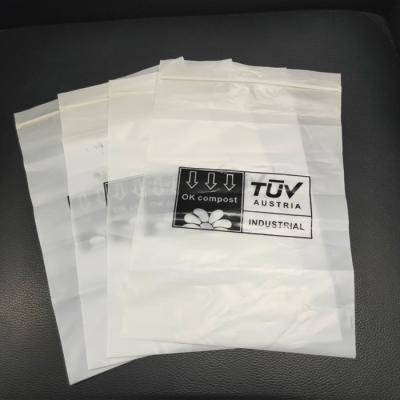 China 100% ASTM6400 100% Compostable Zip Lock Seal Bag Custom Printed Zipper Bag Biodegradable Custom Printed Bag for sale