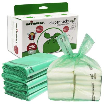 China Vest Bag China Manufacture Scented Convenient Plastic Diaper Trash Bags for sale