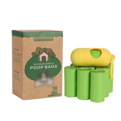 China Custom Made Eco Friendly Compostable Biodegradable Biodegradable Disposable Cornstarch Doggie Poop Poop Plastic Thick Poo Carrier Viable for sale