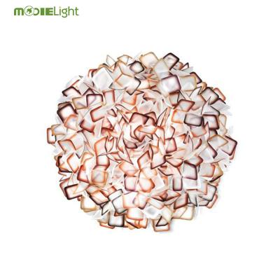 China Modern Clizia Ceiling Light Flower Shape Modern Led Acrylic Plastic Ceiling Mount Lighting For Bedroom Corridor for sale