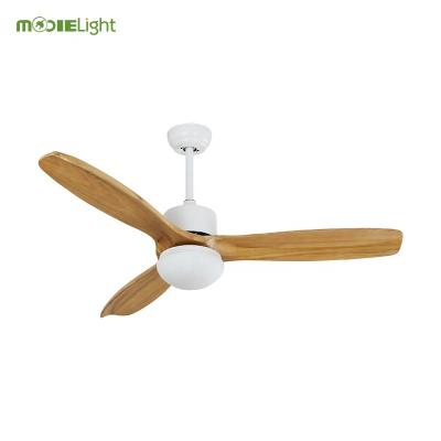 China DC 110V-22V Inch-52 Inch Modern Nordic Wooden Blade 42 Inch Motor Lighting Decoration Ceiling Fan Energy Saving Lamp for sale