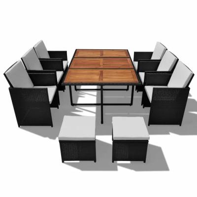 China Extendable It is worth buying an outdoor dining table and chair set to easily move the dining table and chair set for sale