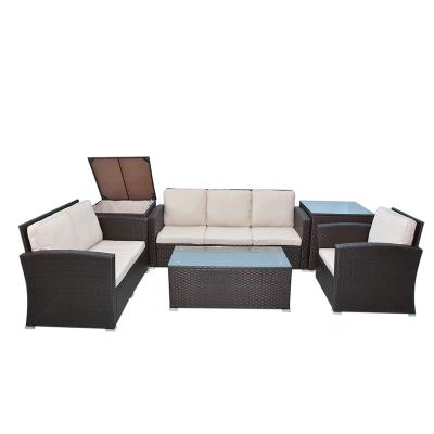 China Modern Durable Modern Hotel Terrace Leisure Sofa Set Modular Garden Sofa Set for sale