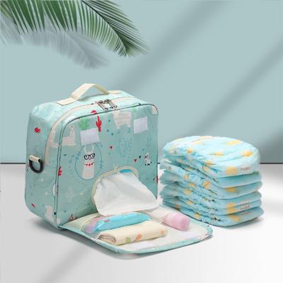 China JZB041 Water Resistant Square Shape Design Organizer Bags For Baby Bolsas Fashion Wholesale Mom Bags Waterproof Diaper Bag for sale