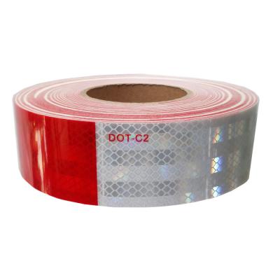 China Red And White Trucks Trailer Safety Retro ECE 104r Cinta Reflectiva Reflective Tape for sale