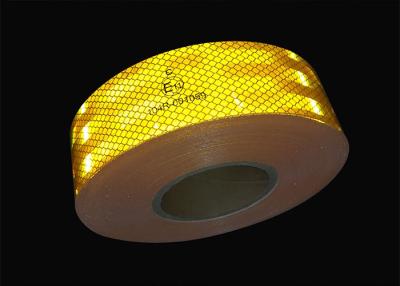 China ECE 104 R 3m Conspicuity Yellow Reflective Tape For Truck for sale