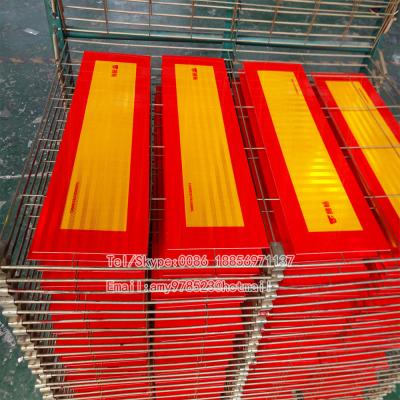 China Acrylic Rear Reflective Plate Sticks Heavy Vehicle For Rear Reflective Marker Board for sale