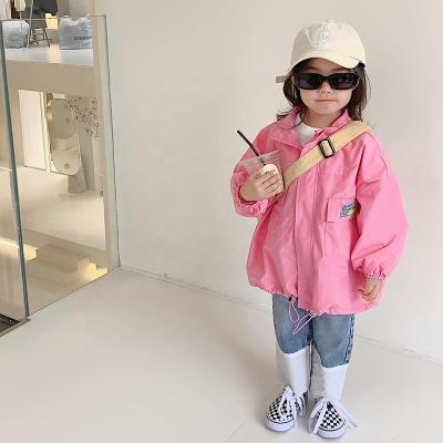 China 2022 Spring Anti-wrinkle SXCCYH Coat Girls Letter Korean Casual Soft Embroidered Coat for sale