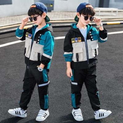 China Fashion two-piece set new Korean children's suit 2021 autumn boys casual children's clothing CCYH for sale