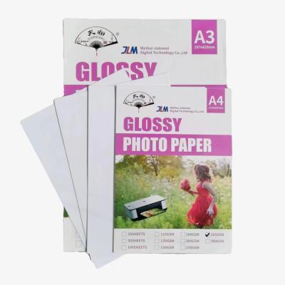 China Instant Dry A4 200g cast coated glossy photo paper for inkjet printer for sale