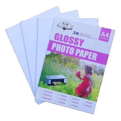 China Instant Dry A4 115g cast coated glossy photo paper for inkjet printer for sale