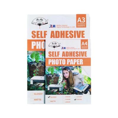 China Professional Photographic Paper A4 150g glossy self adhesive photo paper for inkjet printer for sale