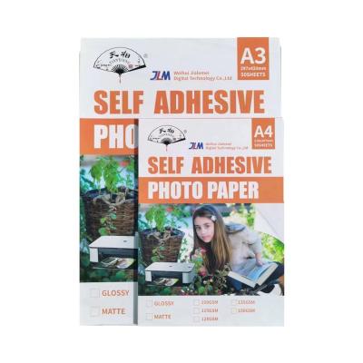 China Instant Dry A3 150g glossy self adhesive photo paper for inkjet printer for sale