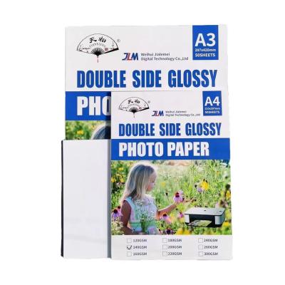 China Instant Dry A3 Size 200g Instant Dry  Double Side High Glossy Cast Coated Inkjet Photo Paper for sale