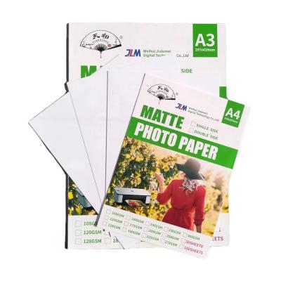 China Instant Dry Professional Instant Dry 140g A4 Inkjet Photographic Cast Coated Double-Sided Matte Photo Paper for sale