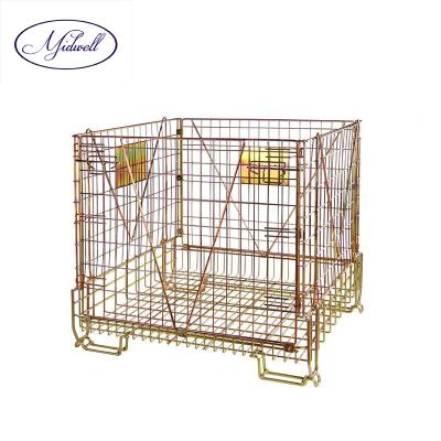 China Wire Cage For Wine Bottle Pallet Stillage Steel Cage Storaing Mesh Container for sale