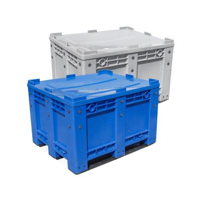 China Stackable cheap seafood used solid plastic box pallet plastic crates factory price for sale for sale