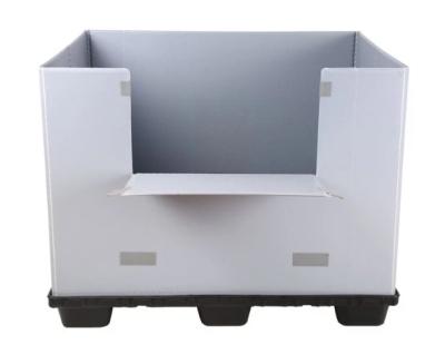 China Flat Surface With 9 Legs Corrugated Polypropylene Pallet Box With Honeycomb Sleeves Sheet for sale